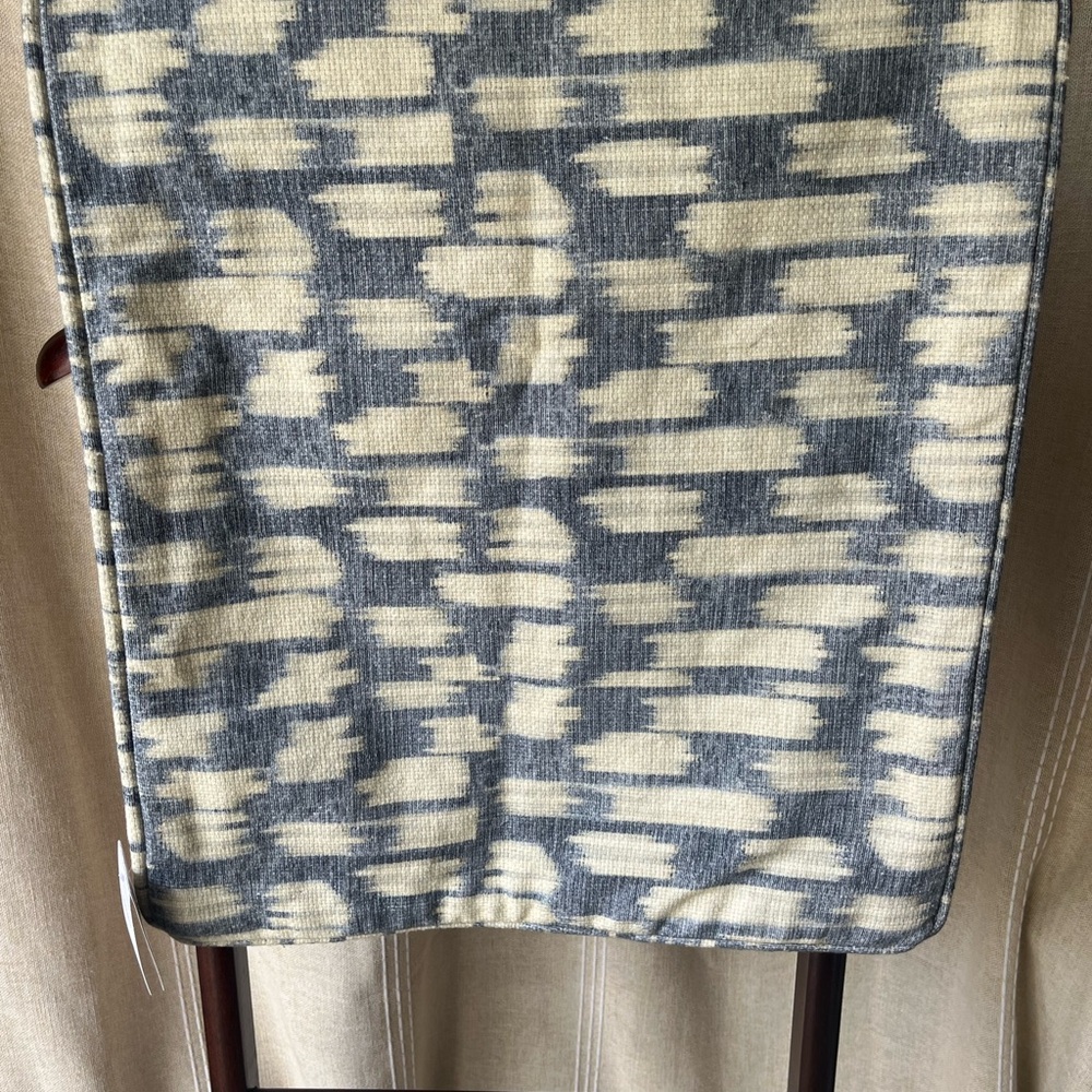 Pottery Barn Blue and Cream Pillow Cover
